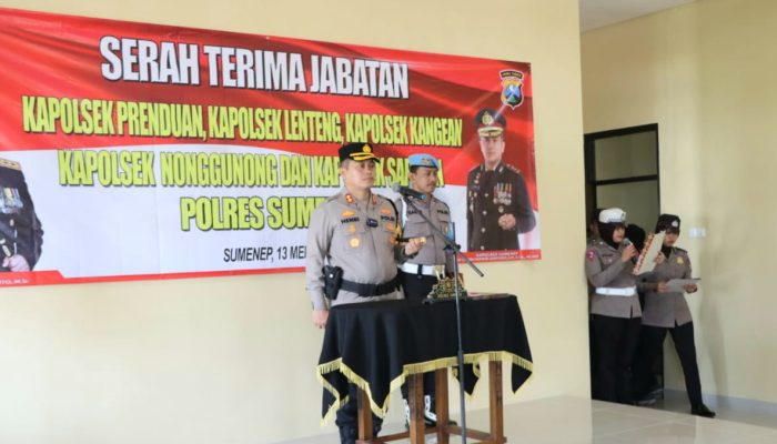 Kapolres Sumenep Pimpin Sertijab “Masyarakat Menaruh Harapan Besar kepada Polri”