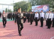Upacara HUT ke-78 Bhayangkara, dan Prosesi Kenaikan Pangkat 41 Personel Polres Sumenep