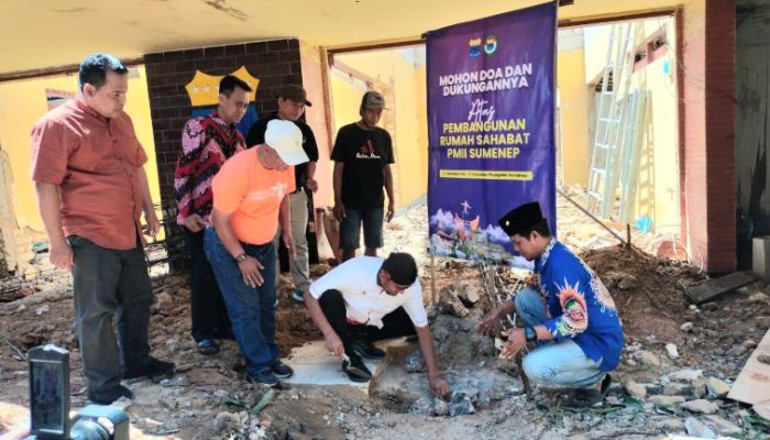 Peletakan Batu Pertama Rumah Sahabat PMII Sumenep