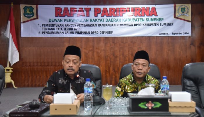 Pimpinan Definitif DPRD Sumenep telah Ditetapkan, Empat Partai dapat Jatah