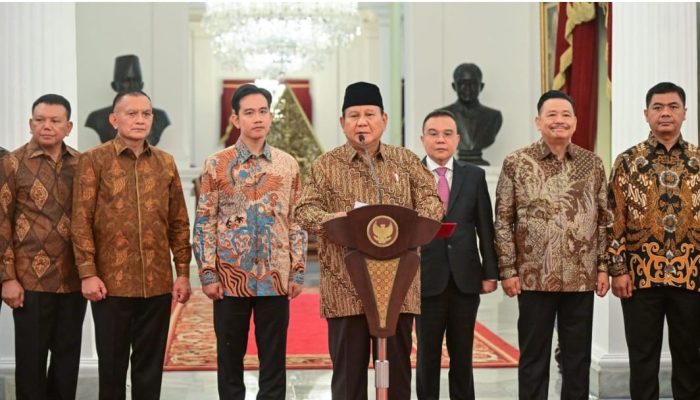 Berikut Daftar Menteri dan Wakil Menteri Kabinet Merah Putih