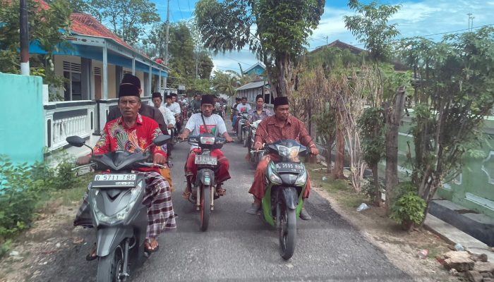 Konvoi Meriah di Giligenting Sambut Kehadiran Paslon FAHAM