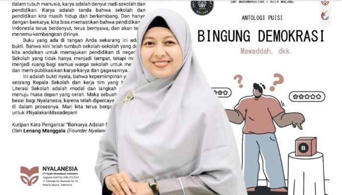 Konsisten Berliterasi, SMP Muhasa Malang Rilis Antologi Puisi