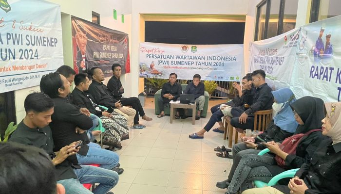 Rapat Kerja PWI Sumenep Bahas Isu Kemiskinan dan Penguatan Potensi Desa