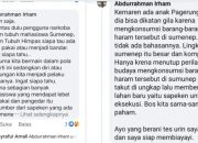 Akun Facebook Tangan Kanan Anggota DPRD Dapil 8, Diduga Mencoreng Nama Baik Mahasiswa se-Sumenep
