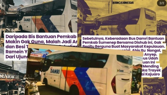 Bus Damri Pulau Kangean dikeluhkan Masyarakat, Begini Tanggapan Disperkimhub Sumenep