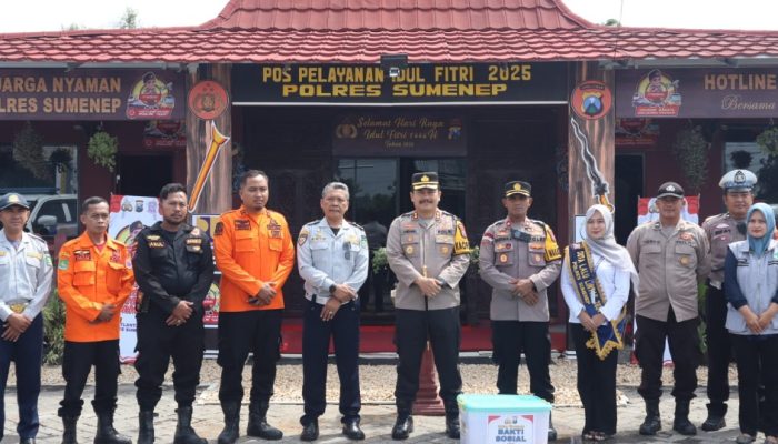 Kapolres Sumenep Tinjau Pos Pengamanan dan Pelayanan Operasi Ketupat Semeru 2025
