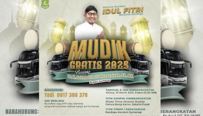 Mudik Gratis Bareng Bupati Fauzi: Warga Sumenep Antusias Pulang Kampung