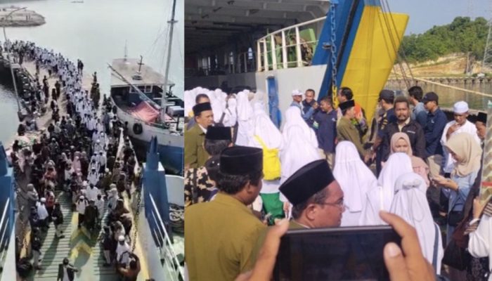 Ratusan Santri Pulau Kangean Diberangkatkan Pakai Kapal Gratis