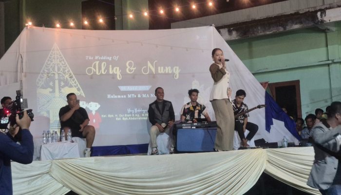 Vita Alvia Memikat Perhatian Warga Pulau Sepangkur di Malam Resepsi Pernikahan Putra Wakil Anggota DPRD Sumenep