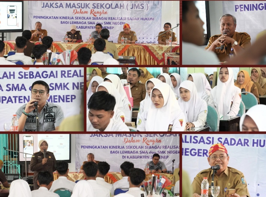 SMKN 1 Sumenep Jadi Lokasi Perdana Penyuluhan Hukum bagi Guru dan Siswa