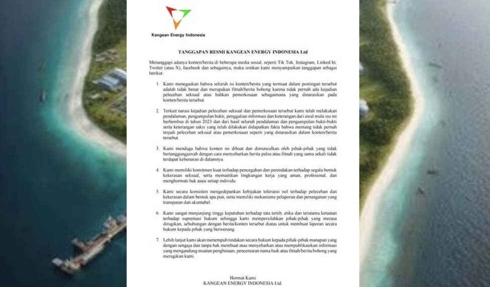 Klarifikasi Resmi Kangean Energy Indonesia Terkait Konten Viral di Media Sosial