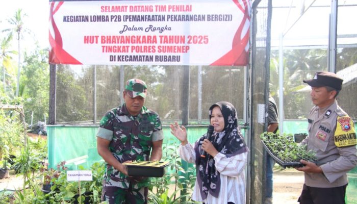 Dukung Ketahanan Pangan, Polda Jatim Gelar Penjurian Online Lomba P2B di Sumenep