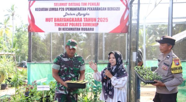 Dukung Ketahanan Pangan, Polda Jatim Gelar Penjurian Online Lomba P2B di Sumenep