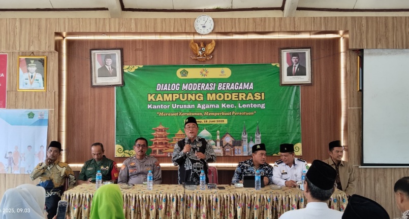 Dialog Moderasi Beragama di Lenteng: Merawat Kerukunan Meneguhkan Persatuan