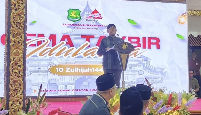 Harmoni Takbir Idul Adha di Pendopo Keraton Sumenep Bersama Pangdam V Brawijaya