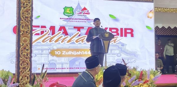 Harmoni Takbir Idul Adha di Pendopo Keraton Sumenep Bersama Pangdam V Brawijaya