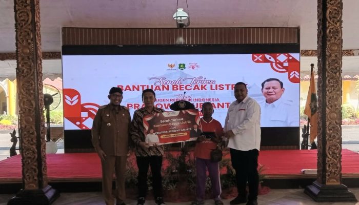 Bupati Fauzi Terima Bantuan Becak Listrik dari Presiden Prabowo, untuk Masyarakat Sumenep