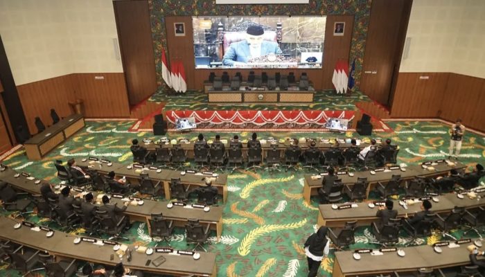 Forkopimda Bangkalan Ikuti Sidang Tahunan MPR serta Pidato Kenegaraan Presiden