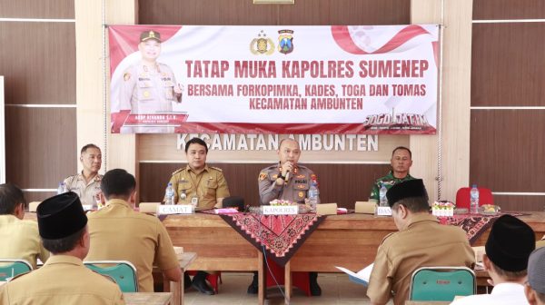 Kapolres Sumenep Jalin Kedekatan dengan Forkopimka, Kades, Toga, dan Tomas di Ambunten