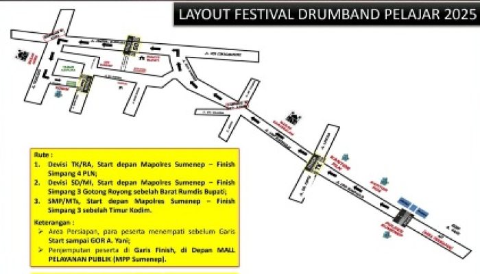 Sumenep Siap Gelar Festival Drumband Pelajar 2025, 41 Satuan Akan Tampil Semarak