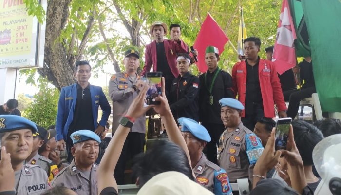Tuntutan Mahasiswa Cipayung Plus Sumenep Disetujui Kapolres Rivanda