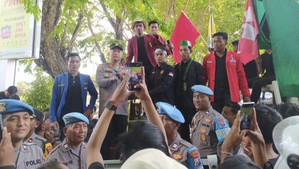 Tuntutan Mahasiswa Cipayung Plus Sumenep Disetujui Kapolres Rivanda