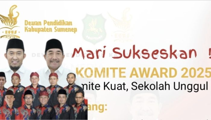Komite Award 2025, Ajang Bergengsi untuk Komite Sekolah SD dan SMP di Sumenep