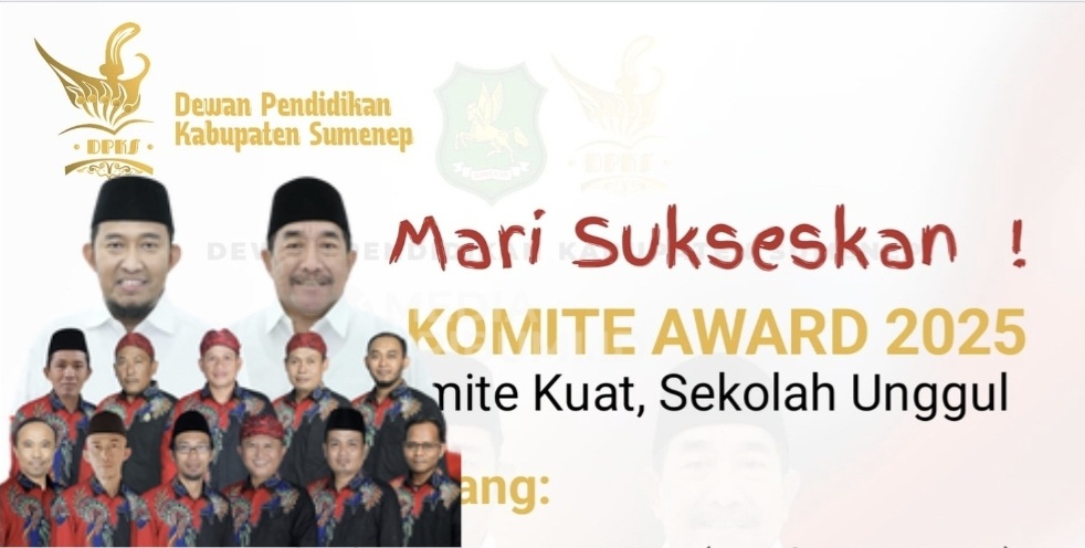 Komite Award 2025, Ajang Bergengsi untuk Komite Sekolah SD dan SMP di Sumenep