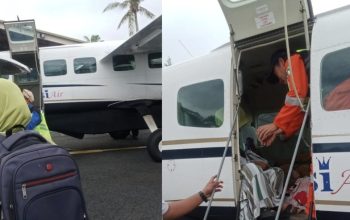 Warga Pagerungan Kecil Sumenep Dirujuk Pakai Pesawat Susi Air, Selamatkan Ibu dan Bayi