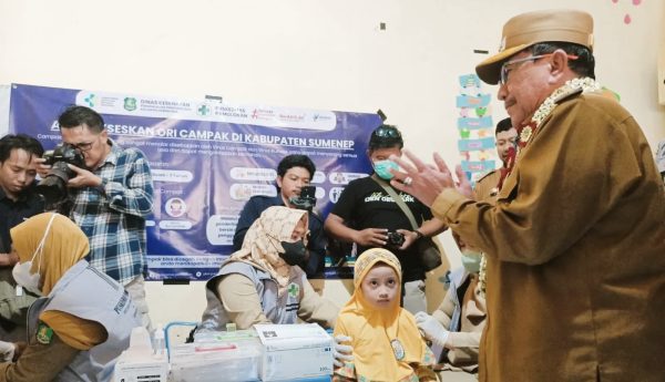 Cakupan ORI Campak Rubela Sumenep Capai 60,8 Persen, Puskesmas Giligenting Tertinggi, Dungkek Terendah