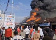 Lima Toko di Pasar Ganding Sumenep Terbakar, Diduga Akibat Konsleting Listrik