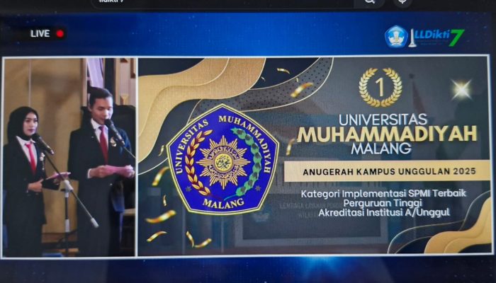 UMM Raih Penghargaan Implementasi SPMI Terbaik 2025 dari LLDIKTI Wilayah VII