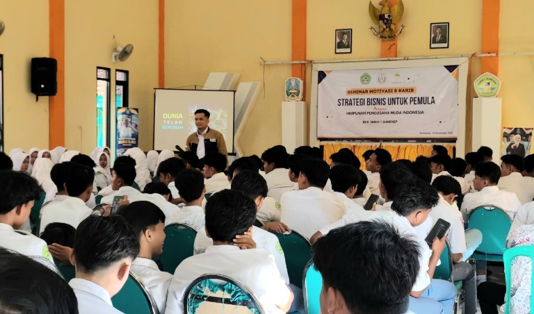 BKK SMKN 1 Sumenep Gelar Seminar Motivasi Karir, Hadirkan Ketua BPC HIPMI Kota Keris