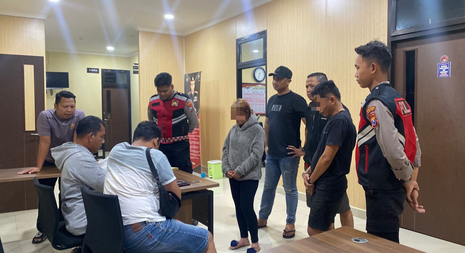 Patroli Kota Presisi, Samapta Polres Sumenep Amankan Dua Terduga Penyalahguna Narkoba di Kamar Kos