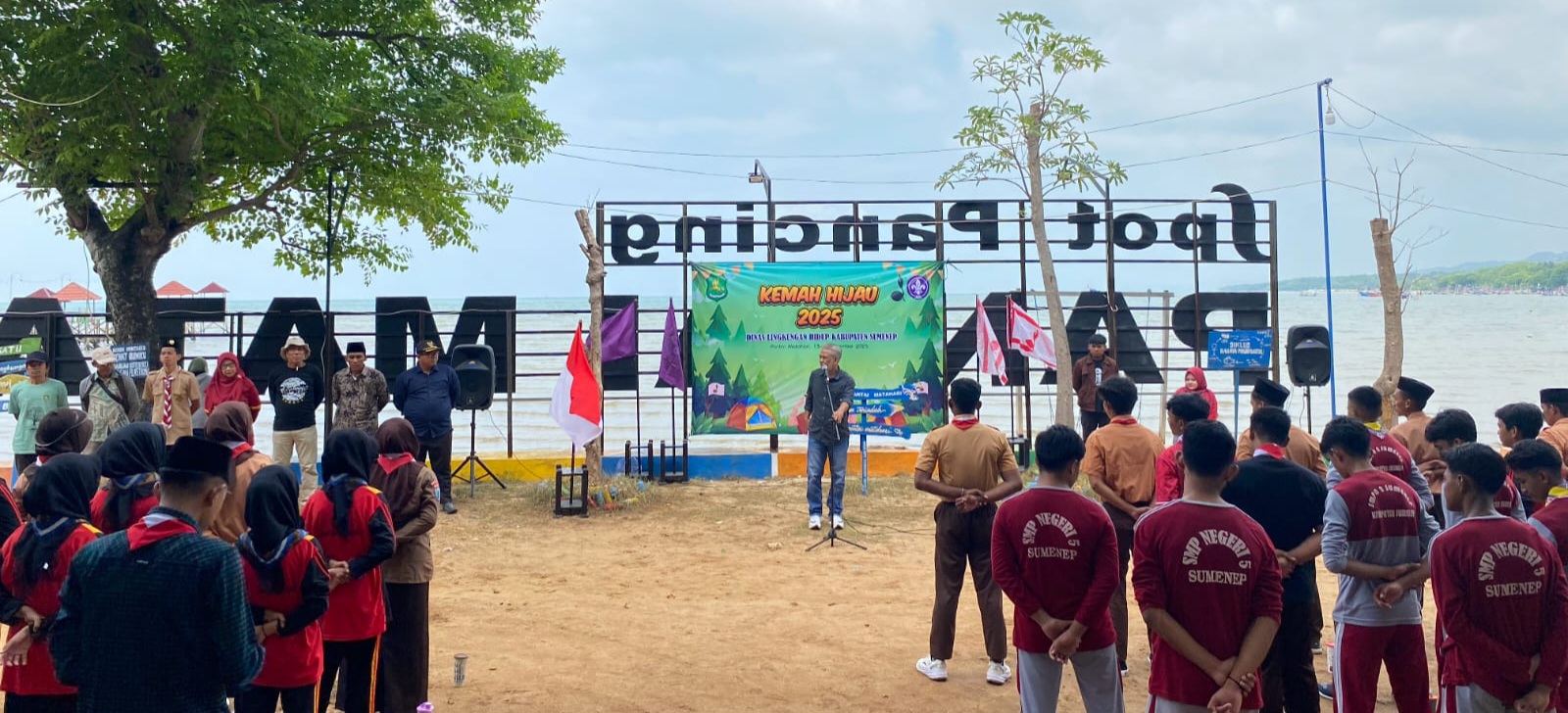 Kemah Hijau di Pantai Matahari, 70 Pelajar dan Mahasiswa Dibekali Edukasi Pengelolaan Sampah