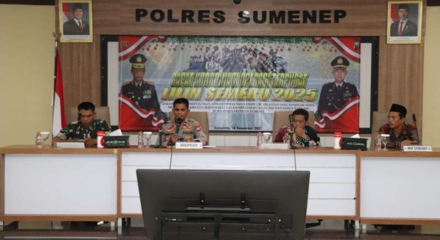 Polres Sumenep Perkuat Pengamanan Nataru, Gelar Latihan Pra Operasi Lilin Semeru 2025