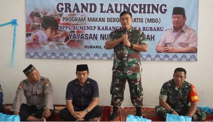 Dandim 0827 Sumenep Hadiri Grand Launching SPPG di Rubaru