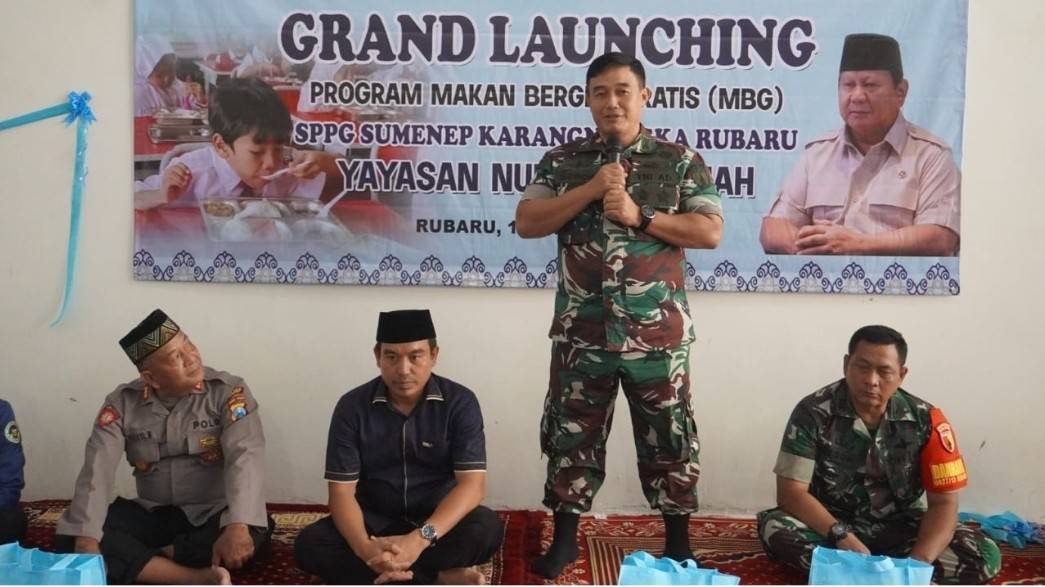 Dandim 0827/Sumenep Hadiri Grand Launching SPPG di Rubaru