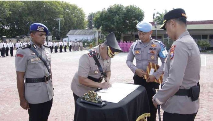 Polres Sumenep Gelar Sertijab Wakapolres, Kompol Haris Darma Sucipto Resmi Jabat Wakapolres