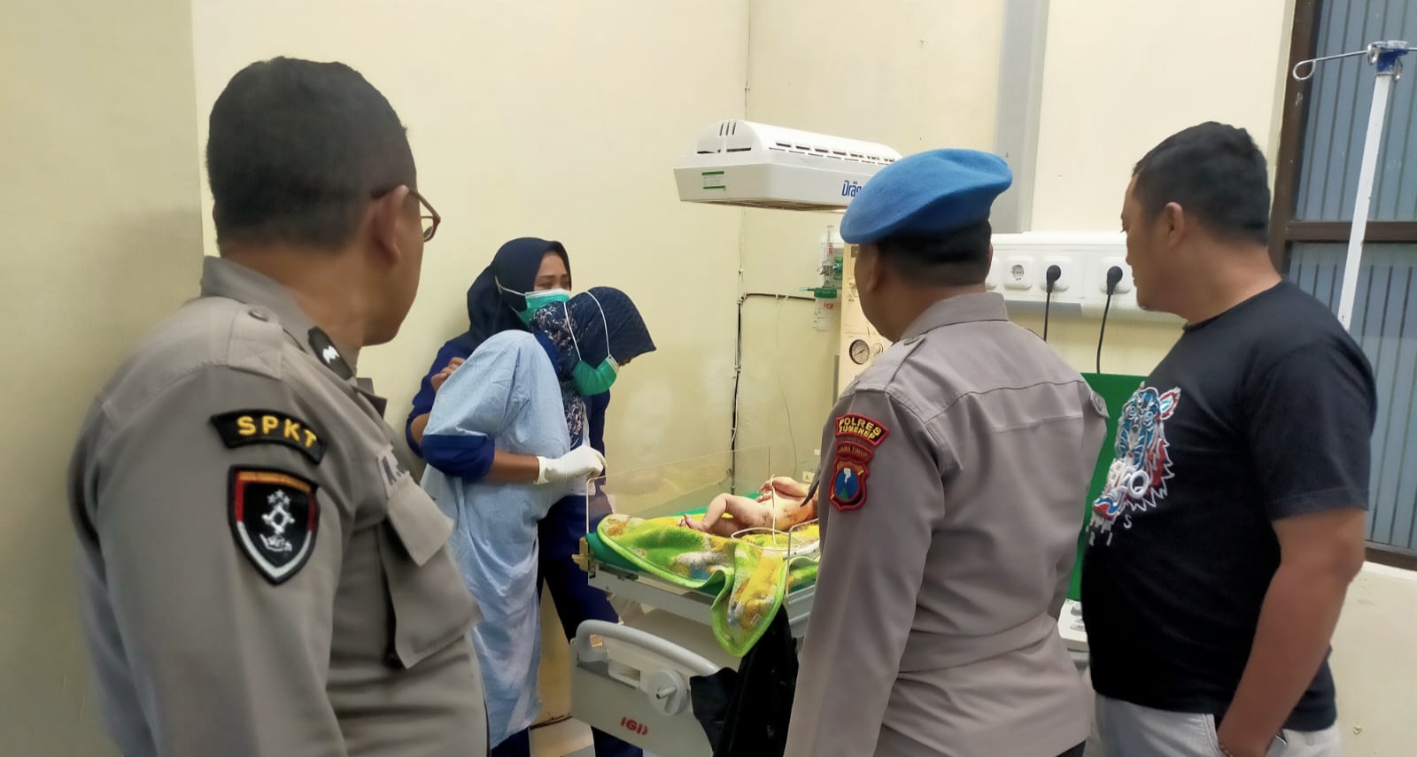 Polres Sumenep Tangani Penemuan Bayi Perempuan Terluka di Desa Kolor