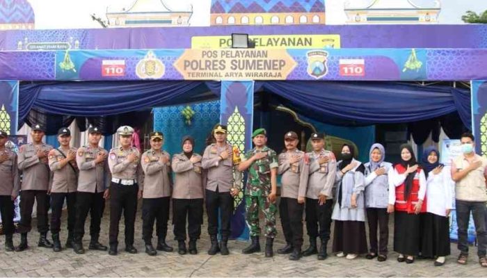 Kapolres Sumenep Tinjau Pos Pengamanan dan Pelayanan Jelang Idulfitri