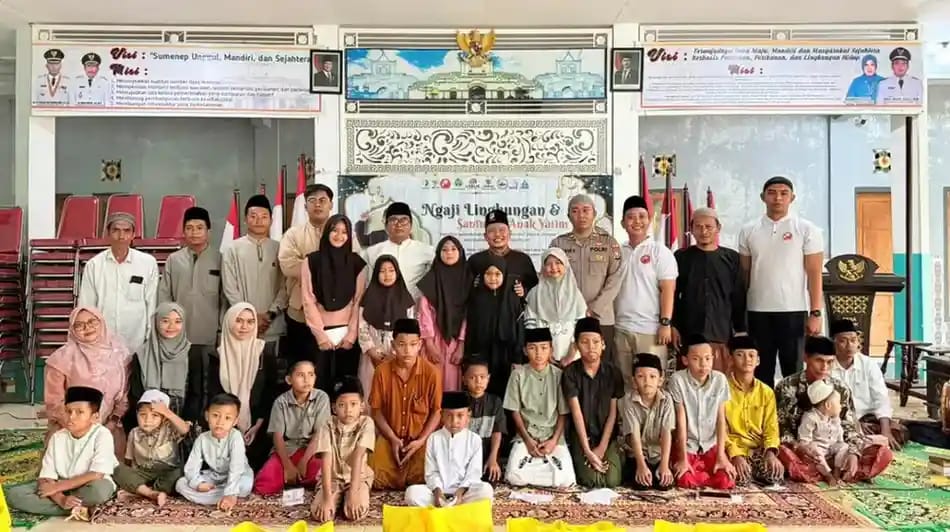 Ngaji Lingkungan dan Santunan Anak Yatim Digelar di Desa Lobuk