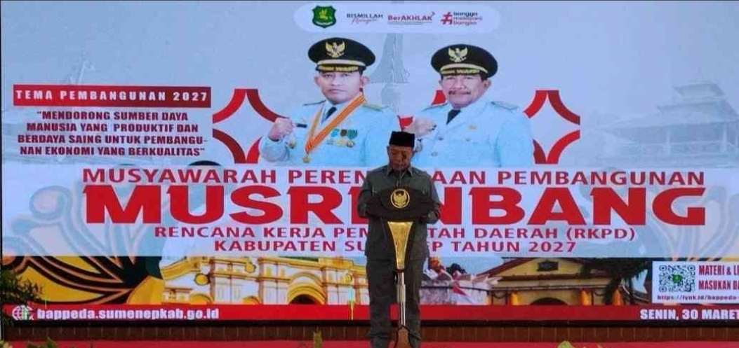 Wakil Ketua DPRD Sumenep Minta Pemkab Serius Tindaklanjuti Aspirasi Masyarakat dalam Musrenbang RKPD 2027