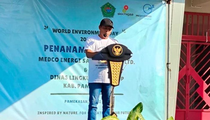 MedcoEnergi Sampang dan Pemkab Pamekasan Tanam 375 Pohon di Stadion Gelora Madura Ratu Pamelingan