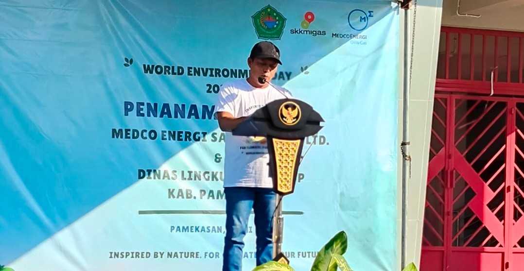 Medco Energi Sampang dan Pemkab Pamekasan Tanam 375 Pohon di Stadion Gelora Madura Ratu Pamelingan