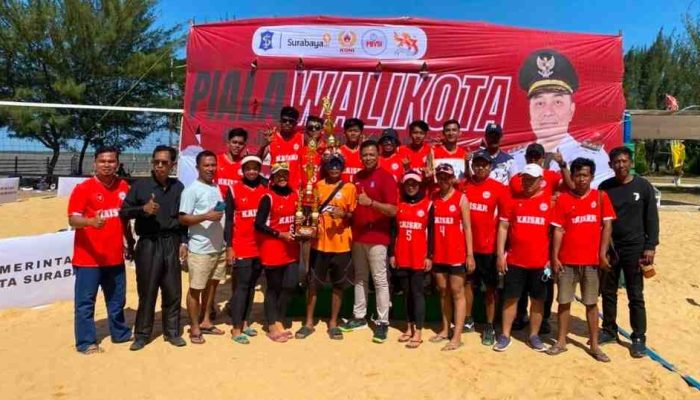 Tim Voli Pantai Putri Sumenep Juara Piala Wali Kota Surabaya 2026
