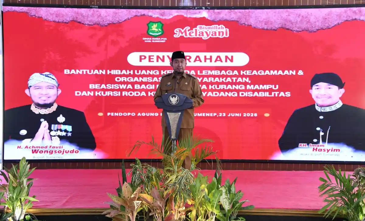 Pemkab Sumenep Salurkan Hibah Rp6,19 Miliar untuk Lembaga Keagamaan, Beasiswa, dan Penyandang Disabilitas