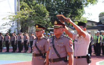 Kapolres Sumenep Pimpin Upacara Mutasi Kabagren
