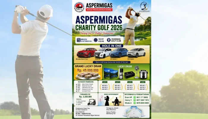 ASPERMIGAS Bakal Gelar Turnamen Golf Amal, Sebagian Dana Disumbangkan untuk Sosial
